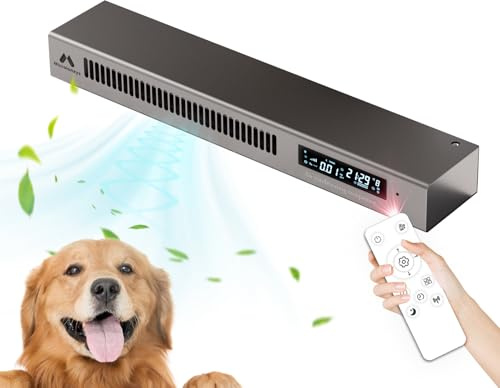 Microionxyz Purificatore d’Aria Ionizzatore, Guarda Qualità dell’Aria in Modo Dinamico, Senza Filtri, Rimuovi il 99.5% del Polline e del Fumo, CADR 310m³/h, 80㎡, 25dB Modalità di Sonno e Auto