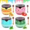 DOOCECIY 4 Pcs Honey Lip Balm, Bee Lips Balm Honey Pot for Dry Chapped Peeling Cracked