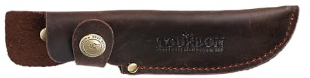 Hunting Knife Sheath Cover Snap Hunter Knives Holder Case (Randomly Color) | Fits 4-inch Knives, Portable Leather Knife Pouch, Scabbard, Belt Loop Design, Button Snap Closure, Quick Access