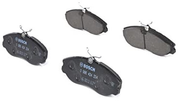 Bosch BP092 - Pastiglie Freni Auto, Delantero - Calidad Bosch - Reducción de Ruido y Polvo - Certificación ECE-R90 - Sin Cobre - 1 Juego de 4 Pastillas - Con Accesorios