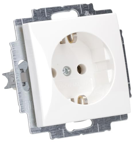 Busch-Jaeger 2300 EUC-914 SCHUKO Steckdosen-Einsatz Alpinweiß Busch-balance SI 2CKA002011A6233