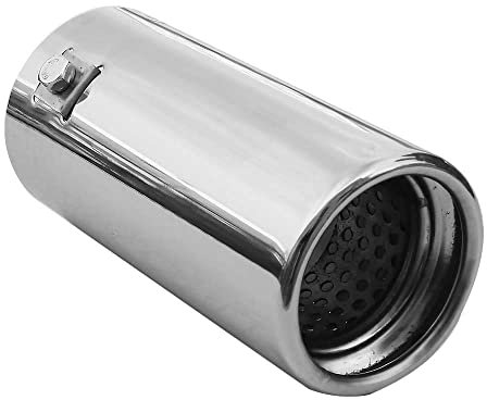 Auspuffblende Endrohr Auspuff Universell Schalldampf Endrohrblenden Blende Sport Edelstahl Rund von 39mm bis 55mm Chrom AutoHobby