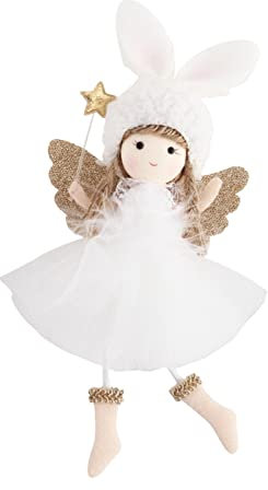 TianWlio Engel Ornamente Weihnachtsengel Puppe hängende Dekorationen Weihnachtsbaum Dekorationen niedliche Engel Puppe Anhänger Weihnachten Ornamente für Weihnachten Hängeampel Rattan