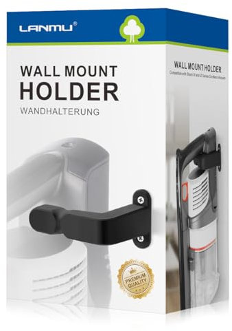LANMU Wall Mount for Shark Vacuum Cleaner,Wall Bracket Holder Accessories for Shark IZ201UK,IZ202UK,IZ300UK,Handheld CH951,Dyson V7 V8 V10 V11 V12 V15 Outsize Vacuum Cleaner