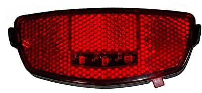 MADICKS Fanalino Luce Posteriore Bici LED Universale Bicicletta- Citybike - Olanda Fanale Riflettente Impermeabile - Avvertimento di Sicurezza - Attacco al Portapacchi