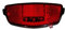 MADICKS Fanalino Luce Posteriore Bici LED Universale Bicicletta- Citybike - Olanda Fanale Riflettente Impermeabile - Avvertimento di Sicurezza - Attacco al Portapacchi