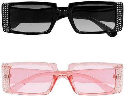 Boland - Partybrille im 2er Set für Erwachsene, Accessoire für Festival, Karneval, Kostüme oder Mottoparty