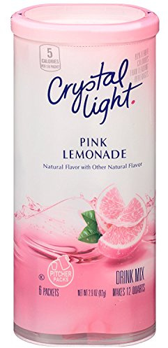 Crystal Light Natural Pink Lemonade Drink Mix 82g American import