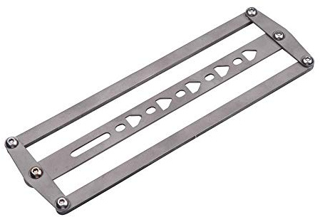 Belt Positioning Auxiliary Ruler Craft Handmade Punch Hole Spacing Template Tool (A: Triangle Hole)
