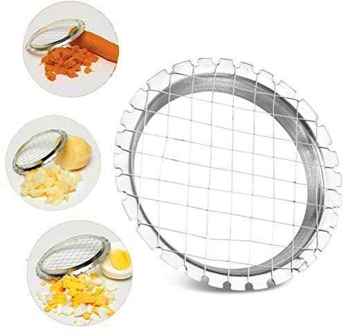 Stainless Steel Egg Slicer Cube Cutter, Multi Purpose Vegetable Dicer