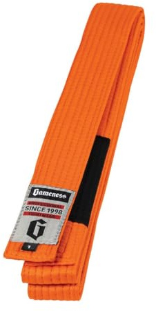 Gameness Jiu Jitsu Youth Belt | BJJ Belt for Kids Orange A2