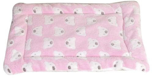 EKKJNQ Katzendecke, Waschbare Hundedecke, Flauschige Katzenmatte, Bequeme Beruhigende Katzendecke, Matratze für Katzen, Kleine Hunde (Rosa,3040CM)