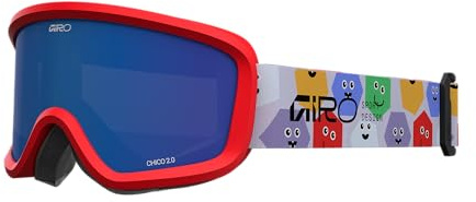 Giro Chico 2.0 - Gafas de nieve para niños (doble lente antivaho, acolchadas, compatibles con casco, tamaño pequeño), color gris cobalto
