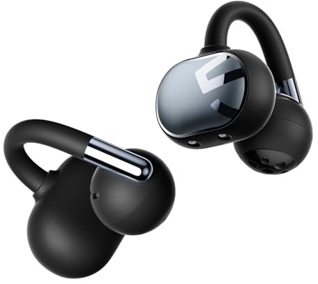 SoundPEATS Clip1 Auriculares Abiertos con Hi-Res y LDAC, Auriculares con Clip Dolby Audio, 40 h de Autonomía con Carga Rápida, BT 5.4 Multipunto, IPX5, Diseño Ligero y Cómodo con Detección en el Oído