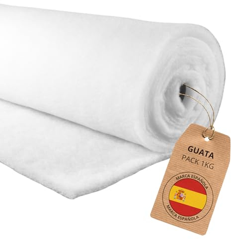 HOME DESIGN & CONFORT® Guata Para Acolchar por Metros de 180gr por m² (ALTA densidad) y 160cm de Ancho | Acolchado y Relleno para edredones, colchas, disfraces,manualidades (1 Metro)