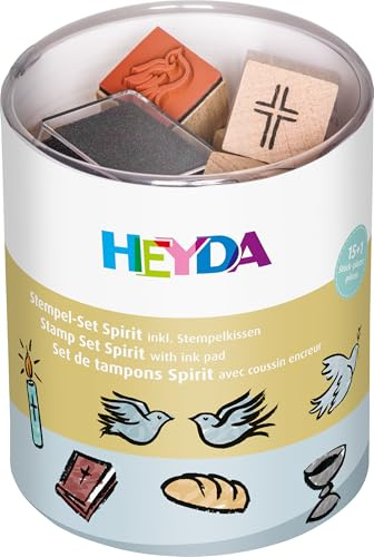 Heyda 204888483 Stempel-Dose „Spirit“ Motivgröße: ca. 1, 5 x 1, 5 cm
