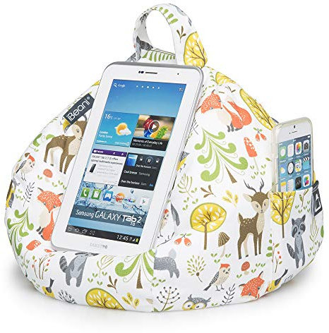 iBeani iPad & Tablet Stand / Bean Bag Cushion Holder for All Devices / Any Angle on Any Surface - Woodland Scene