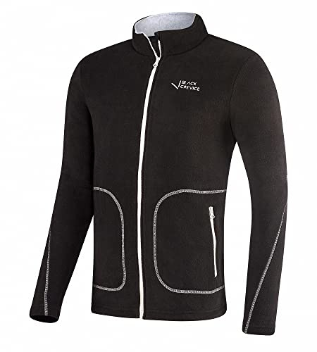 Black Crevice Herren Fleecejacke, schwarz, 60