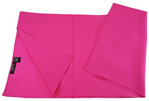 TigerTie Damen Nickituch Halstuch in pink einfarbig Uni - Tuchgröße 60 x 60 cm - 100% Baumwolle