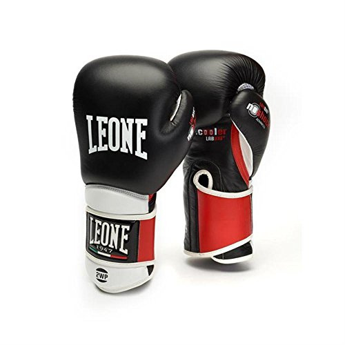 Leone 1947 Il Tecnico - Guantes de Boxeo Unisex para Adultos, Negro, 14 oz