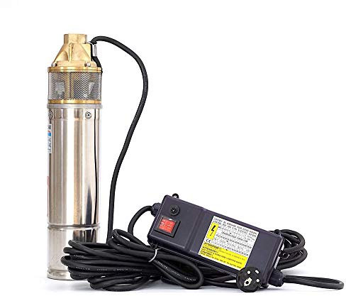 4SKM100 4 Tiefbrunnenpumpe Tauchpumpe Brunnenpumpe 0,75 kW 2900 L/h 5,5bar Edelstahl inkl. Schaltbox