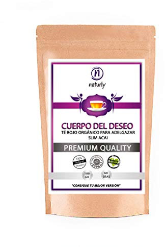 Té Quemagrasas Potente Para Adelgazar Fat Burner. Adelgazante natural para la pérdida de peso. Infusión Detox Natural Adelgazante Té rojo pu-erh Té Verde Sencha, Piña, Pomelo, Cola Caballo