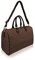 Quenchy London Reisetasche für Wochenende und Übernachtungen – mittlere Größe Urlaub Duffle Bag – Ideales Damen-Trainingsset – Handgepäck Kabinengepäck QL216M, Brown Geo, M, Reisetasche