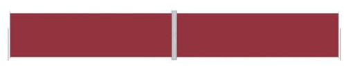vidaXL Tenda da Sole Laterale Retrattile Rossa 180x1200 cm