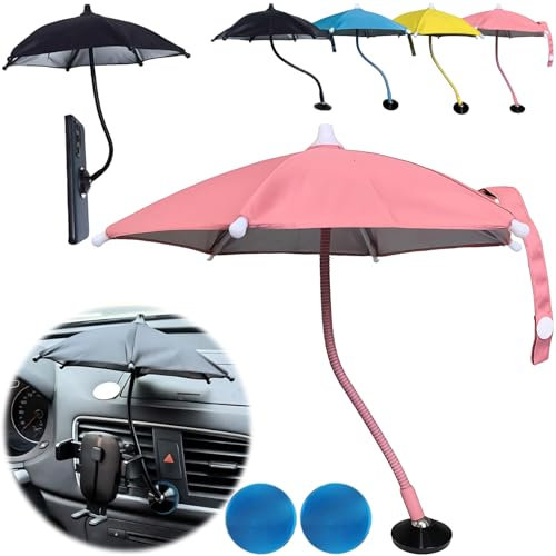 Magnetic Phone Umbrella for Sun - Outdoor Phone Sun Shade 360° Flexible Angle Cell Phone Stands, Universal Anti-Glare Cover for iPhone 15 14 13 12 Pro Max Plus & All Phones