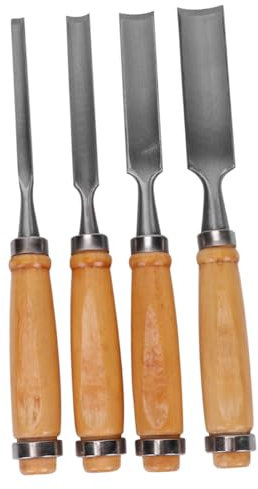 Housoutil 1 Jeu Ciseau De Menuiserie Sculpture Sur Bois Ciseau à Froid Ciseau à Main Travail Du Bois Crayons De Charpentier Outils De Menuiserie Marteau Burineur Outil Rotatif Bambou