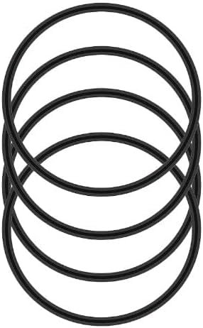 4 Pcs Black Silicone Replacement Gasket for Contigo Snapseal Byron Travel Mug 16oz & 20oz, Lid Seal Leak-Proof for Contigo Coffee Travel Tumbler Glassware and Drinkware, Replacement Lid