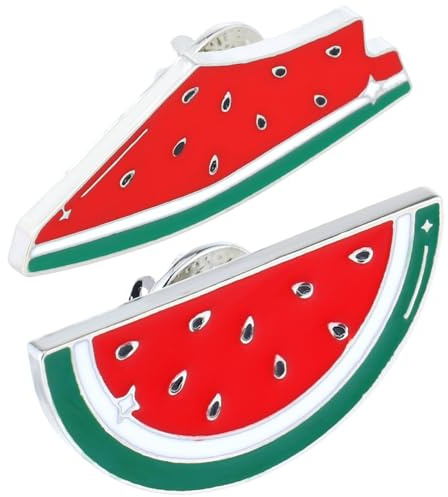 HORIALENCE 2 Broches De Sandía Pin De Solapa De Fruta Para Suéteres Bufandas Abrigos Y Vestidos Accesorio De Ropa Para Mujer Regalo Para Maestros Madres Y