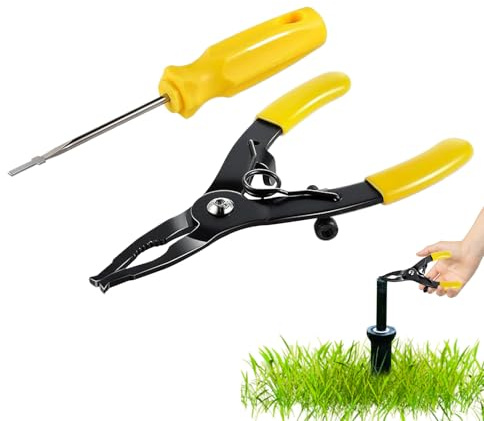 Strumento di regolazione per testa di irrigazione, strumento di regolazione della testa 'irrigatore con punta antiscivolo - manico ergonomico antiscivolo per irrigazione agricola, giardini