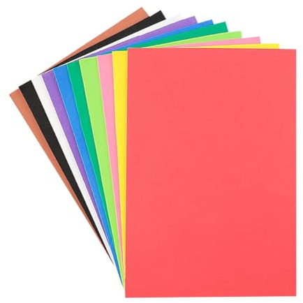JIHUOO 30 Sheets A4 1 mm Thick EVA Foam Sheets Color Craft Foam Sheet Roll Assorted Large Foam Paper Sheets Pieces Crafting Sponge Paper Sheet Bulletin Board Scrapbooking Foam for Arts and Crafts