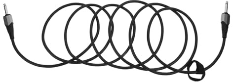 MOLUCKFU Câble Jack Guitare Noir Cuivre sans Oxygène de Bruit et Blindage Tressé pour Guitare Électrique Basse Clavier Enregistrement