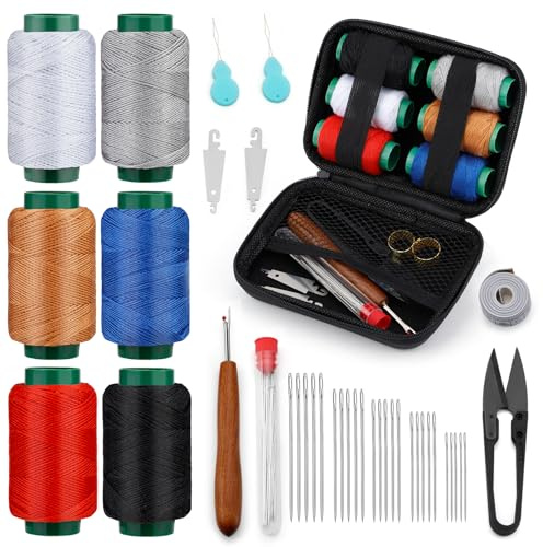 SUVSOON 40 Pcs Sewing Kit, Stainless Steel Sewing Needles Set