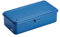Toyo Steel Ordnungsbox Trunk Shape aus Stahl in der Farbe Blau, 18,6x8,8x4,1 cm, T-190-BL