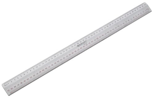 Westcott E-10113 00 Schneidelineal aus Metall,silber,50 cm (1 Stück)