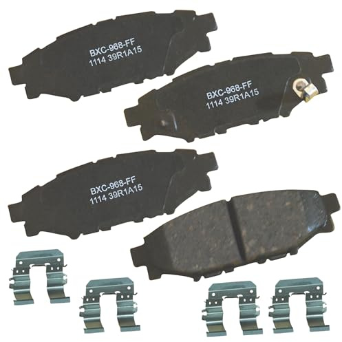 Bendix Premium SBC1114 Ceramic Rear Brake Pads for Select Models Scion FR-S, Subaru BRZ, Crosstrek, Forester, Impreza, Legacy, Outback, WRX, XV, XV Crosstrek