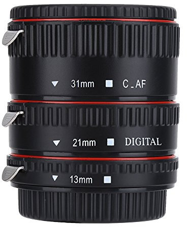 Vbestlife Metal Auto Enfoque extensión de la Lente Macro Tubo Adaptador Conjunto para EF Mount