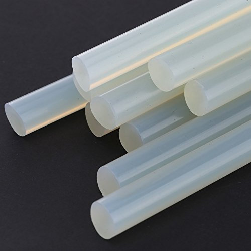 50 Pcs Colle à chaud Sticker pour pistolet temocollante Transparent 12 mm x 200 mm