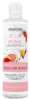 Creightons Pink Grapefruit Gently Cleansing Micellar Water (250ml) - Draws out dirt, impurities and make-up to tone and soothe skin, Dermatologically tested.