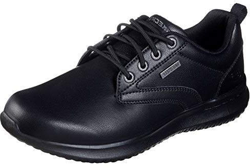Skechers Men's Delson Antigo Oxfords, Black BLK, 10 UK