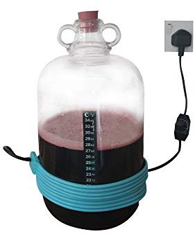 TopBrewing™ Heat Belt Pro with Variable Adjustable Temperature Control ☆ Perfect for Brewing Fermenting Home Brew Beer Wine Cider and Kombucha ☆ Free Thermometer ☆
