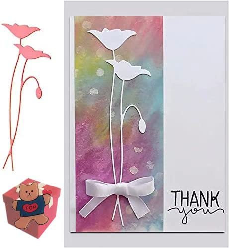 2 Pcs Flower Leaf Die Cuts，Flower Leaf Cutting Dies Cut Stencils for DIY Scrapbooking Photo Album Decorative Embossing Paper Dies for Card Making Templated