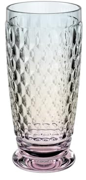Villeroy & Boch – Boston Pearl Longdrinkglas 162mm, Glas für Cocktails & Erfrischungsgetränke, facettiertes Kristallglas, spülmaschinengeeignet, Premium Qualität Made in Germany, farbgesprayed, Glas