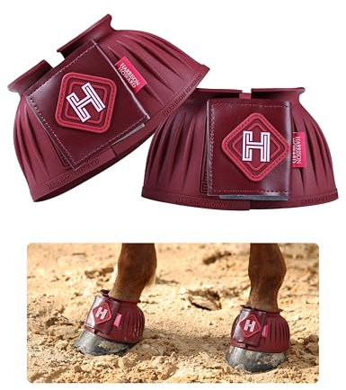 Harrison Howard 2/Pack Rubber Pull-on Bell Boots, Hoof Overreach Protection