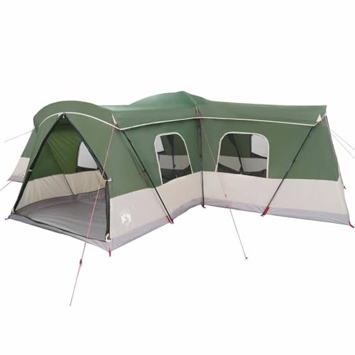 vidaXL Tienda con Techo con Almacenamiento Verde 680 x 510 x 210 cm,