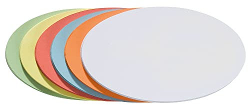 FRANKEN Moderationskarten Oval, 190 x 110 mm, 500 Stück, farblich sortiert, UMZ 1119 99