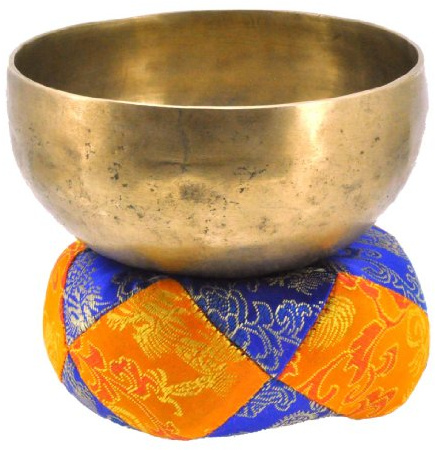 Tibetano, cojín para tazón tibetano (satén, cuenco tibetano almohada